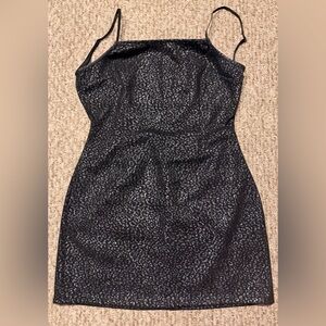 Urban Outfitters Black Leopard Mini Dress